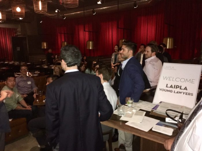 LAIPLA Young Lawyers Happy Hour Mixer on November 6, 2018