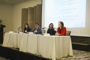 Lisa Oullette speaks on a panel at LAIPLA's Washington in the West 2019