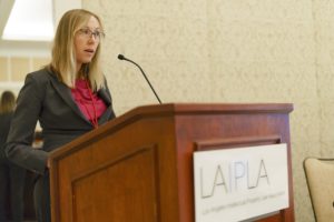 Sarah Brooks speaks at LAIPLA's 2019 Spring Seminar