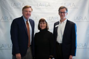 Justin Hughes, Peggy Rajski, and Ted Chandler at LAIPLA TechTainment™ 5.0