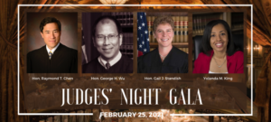 Judges' Night Gala 2021- Virtual Panel Discussion: Thursday, February 25, 2021, 5:00 - 6:00 PM