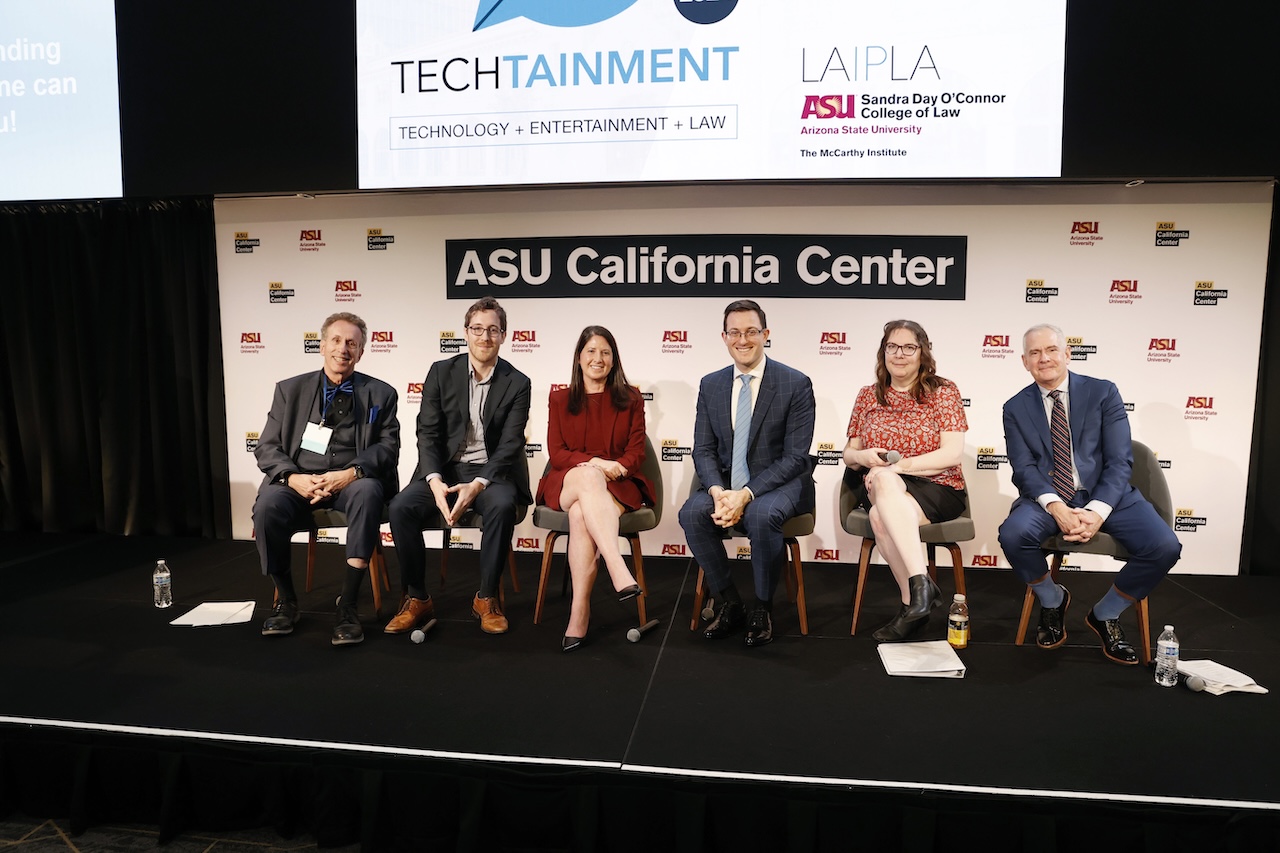 LAIPLA Techtainment 2024- Konrad Trope, Andrew Foglia, Jenni Katzman, Jeff Martin, Linda Quigley, Joshua Simmons